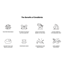 Load image into Gallery viewer, Smallbirds Wool Runners - Kotare Jo (Natural Black Upper/Light Grey Sole)
